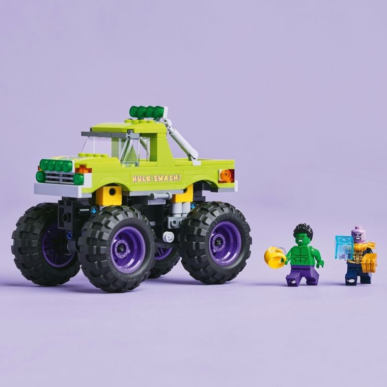 LEGO Marvel, Monster truck Hulka kontra Thanos, 76312