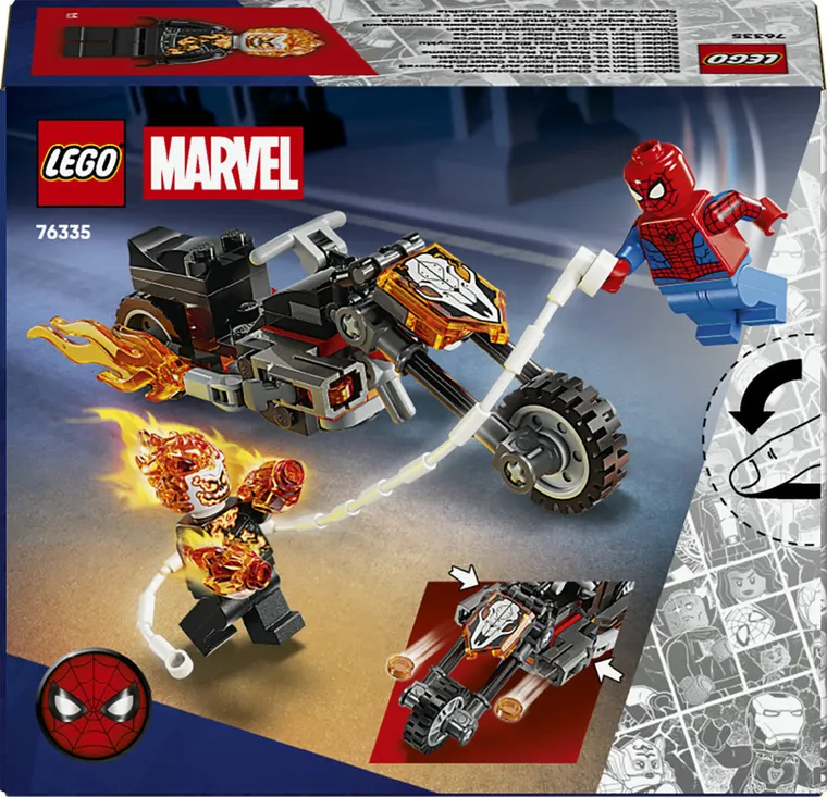 LEGO Marvel, Spider-Man kontra Ghost Rider na motocyklu, 76335