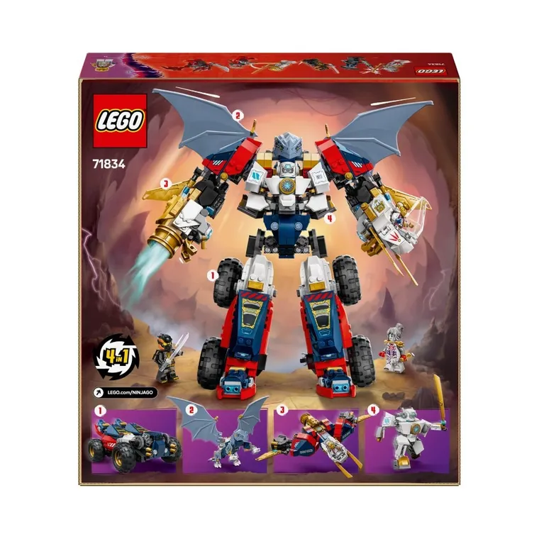 LEGO NINJAGO, Wielofunkcyjny ultramech Zane’a, 71834