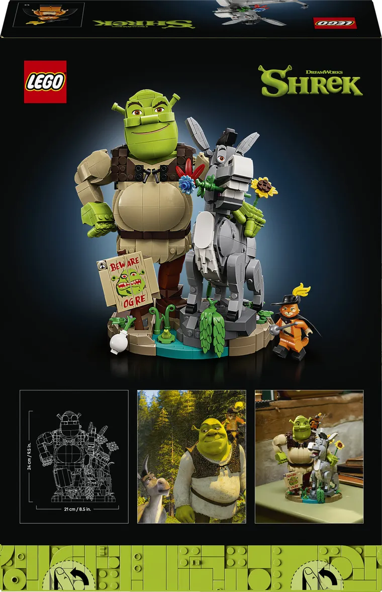 LEGO Shrek, Shrek, Osioł i Kot w butach, 72423