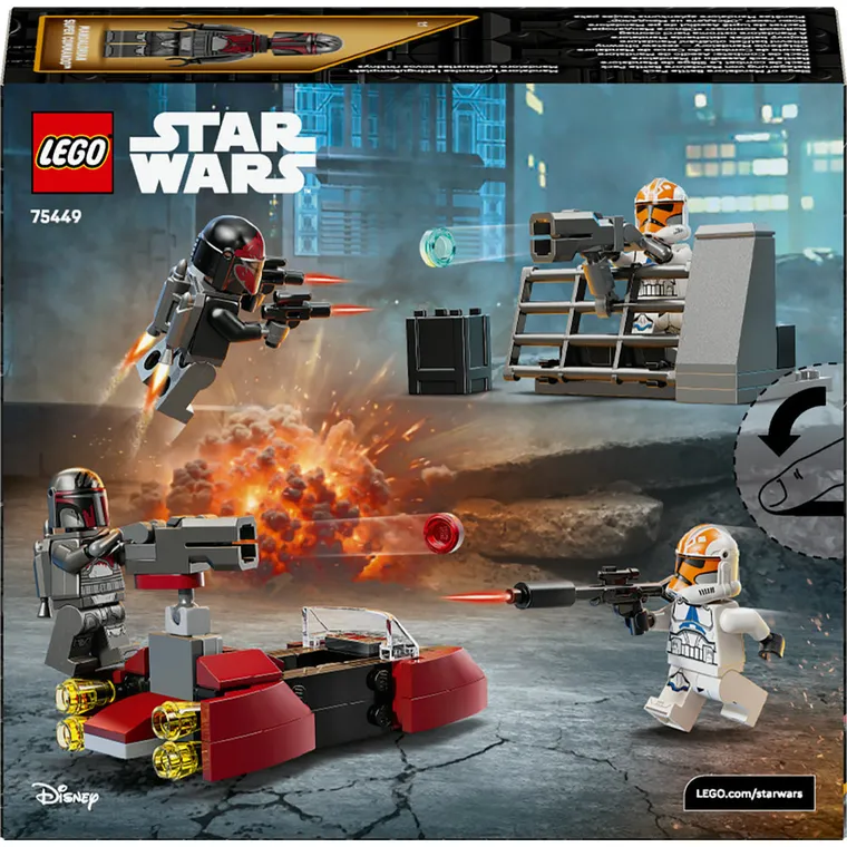 LEGO Star Wars, Oblężenie Mandalory - zestaw bitewny, 75449