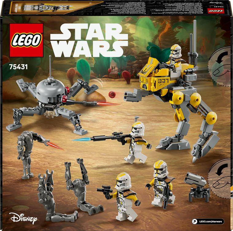 LEGO Star Wars, Zestaw bitewny - żołnierze-klony z 327. korpusu galaktycznego, 75431