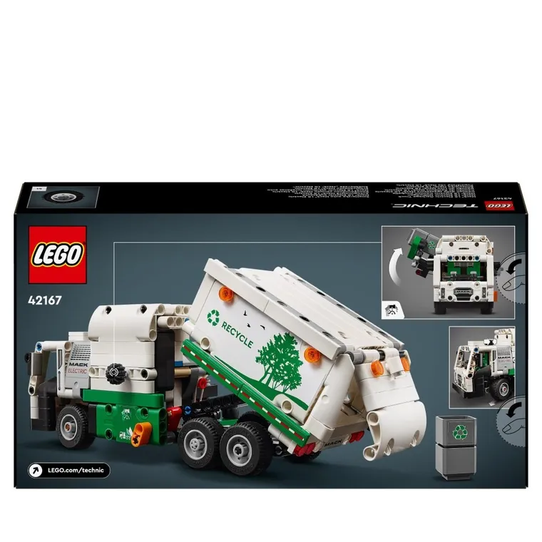 LEGO Technic, Śmieciarka Mack LR Electric, 42167