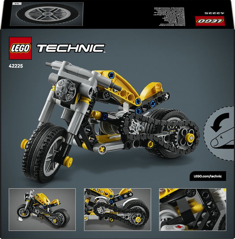 LEGO Technic, Żółty motocykl, 42225