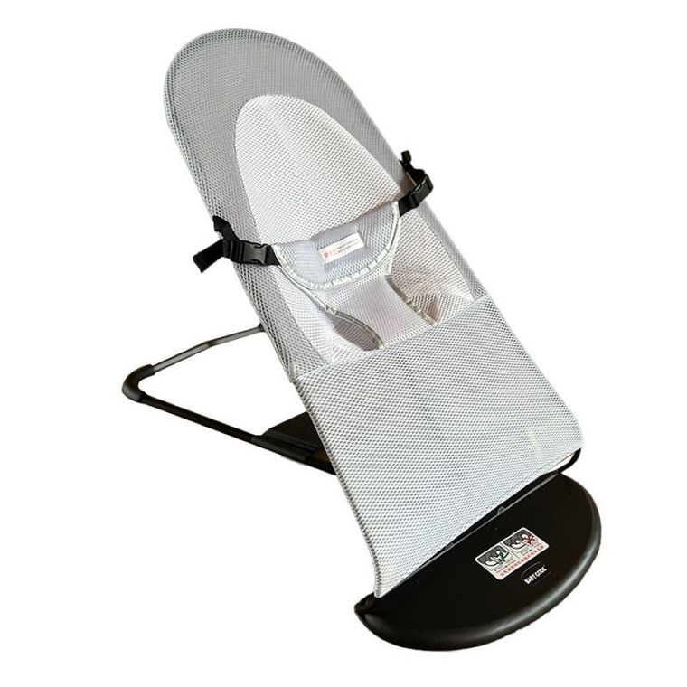 Leżaczek, bujaczek, szary