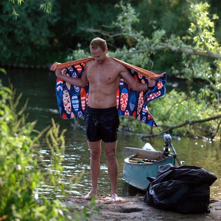 Lifeventure, SoftFibre Recycled Lifeventure, ręcznik szybkoschnący, Whale Shark, 150-90 cm