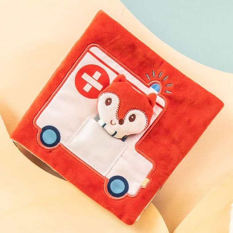 Lilliputiens, Doktor Lisiczka Alice, książeczka aktywizująca z mini-pacynką, 12m+