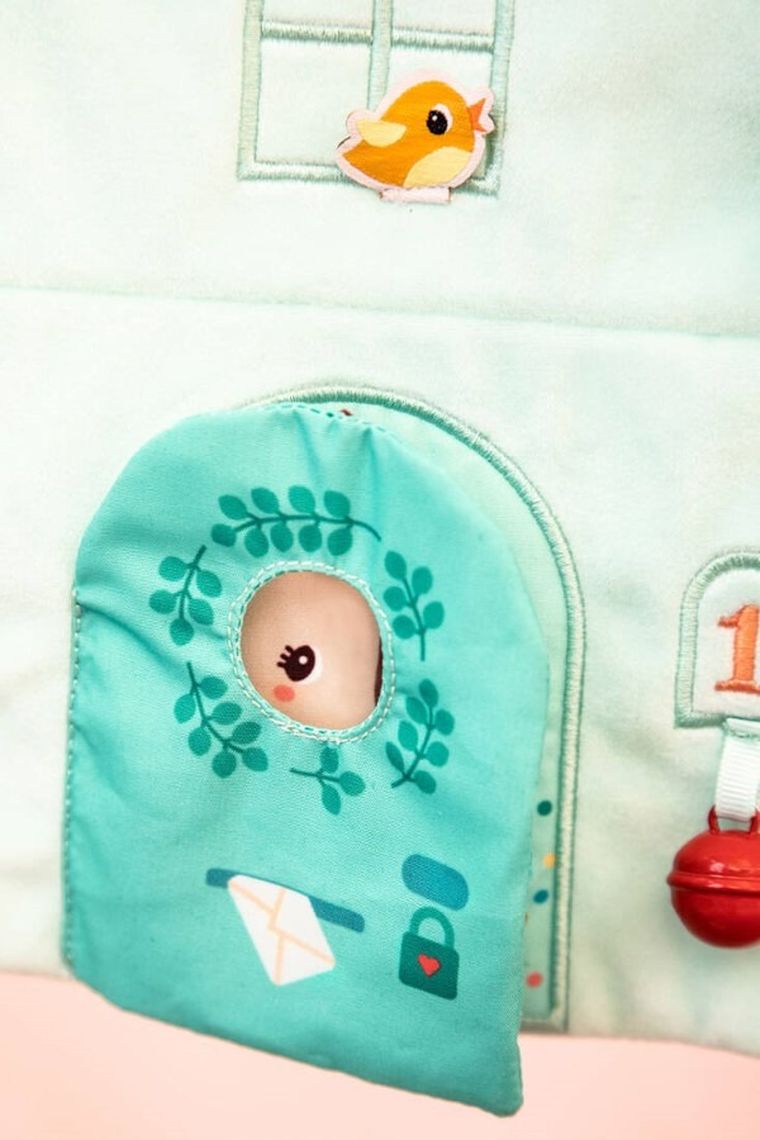 Lilliputiens, Domek Sarenki Stelli i Smoka Joe, miękka tablica aktywizująca do zabawy, 3m+