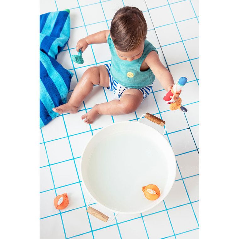 Lilliputiens, Kaczorek Gaspard, zabawka do kąpieli, zestaw do wędkowania, 12m+