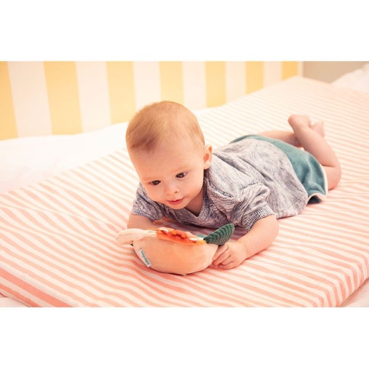 Lilliputiens, Lew Jack, zabawka sensoryczna z lusterkiem i uchwytami, 3m+