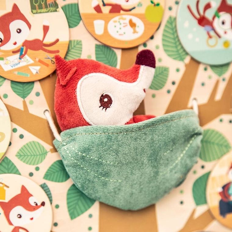 Lilliputiens, Lisiczka Alice, Mój dzień, drewniana tablica magnetyczna, 2l+