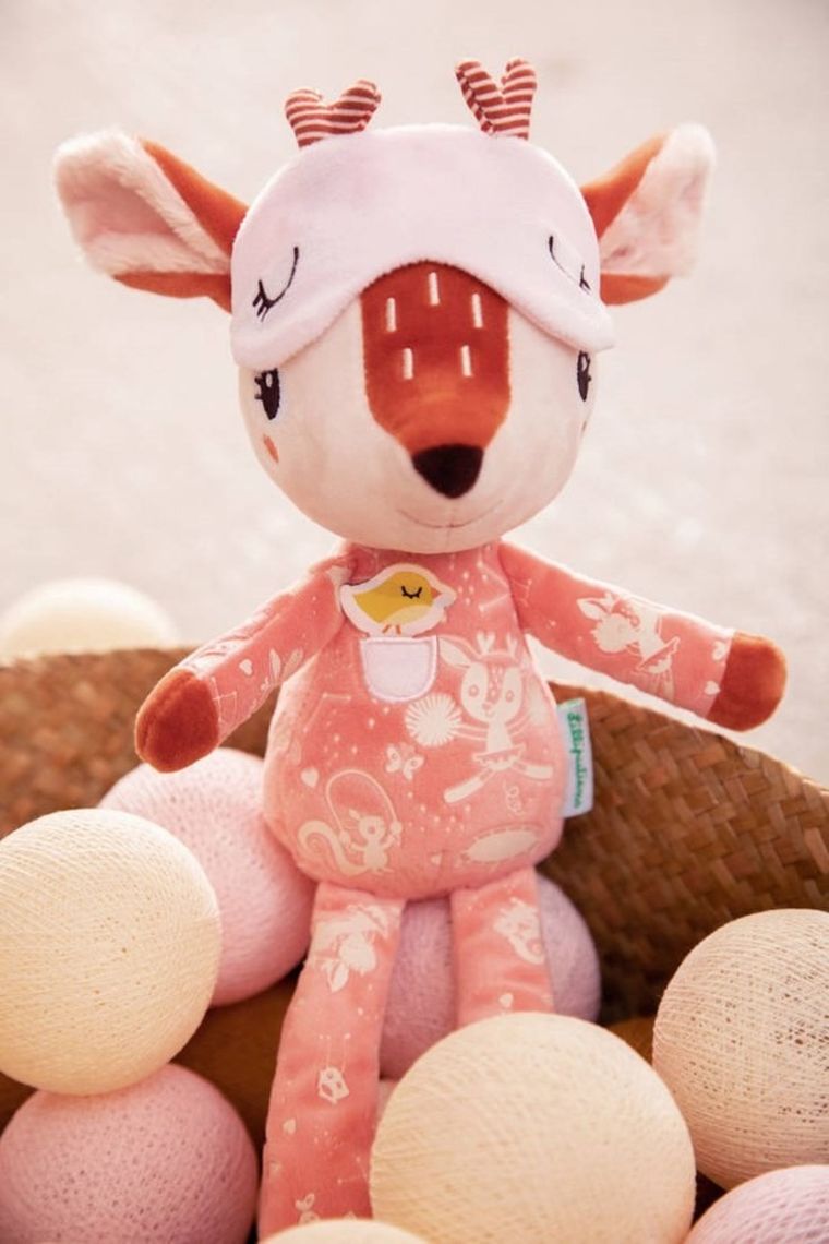 Lilliputiens, maskotka do spania z elementami fluorescencyjnymi, Sarenka Stella, 6m+