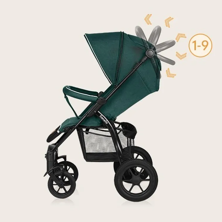 Lionelo, Annet Tour, wózek spacerowy, Green Turquoise