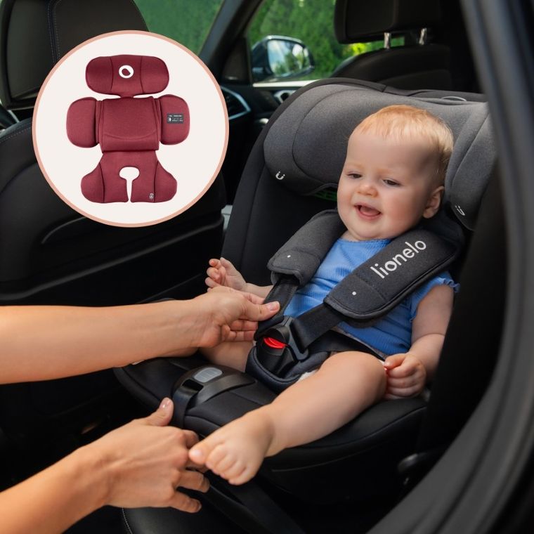 Lionelo, Bastiaan, fotelik samochodowy, i-Size, RWF, Red Burgundy, 40-150 cm