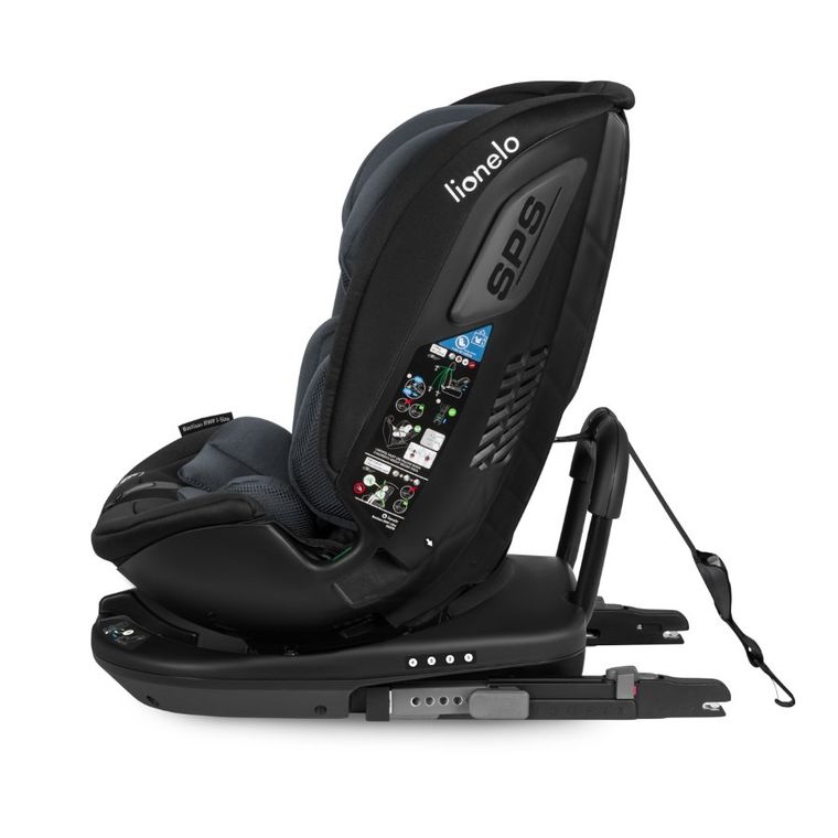 Lionelo, Bastiaan, RWF, I-size, fotelik samochodowy, Grey Stone, 0-36 kg, 40-150 cm