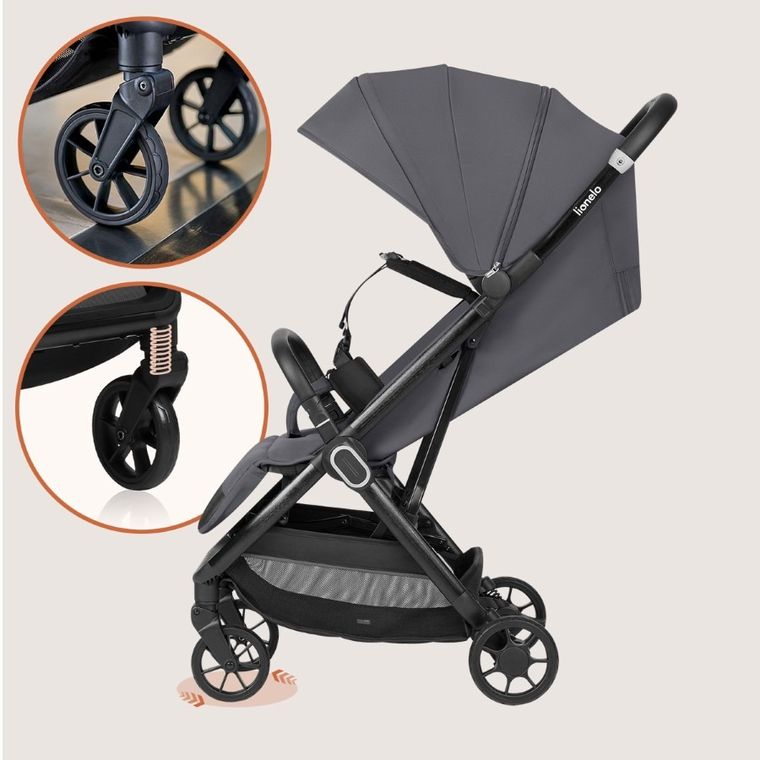 Lionelo, Bess, wózek spacerowy, grey stone