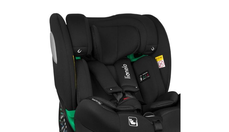 Lionelo, Braam Air, fotelik samochodowy, Black Carbon, 40-150 cm