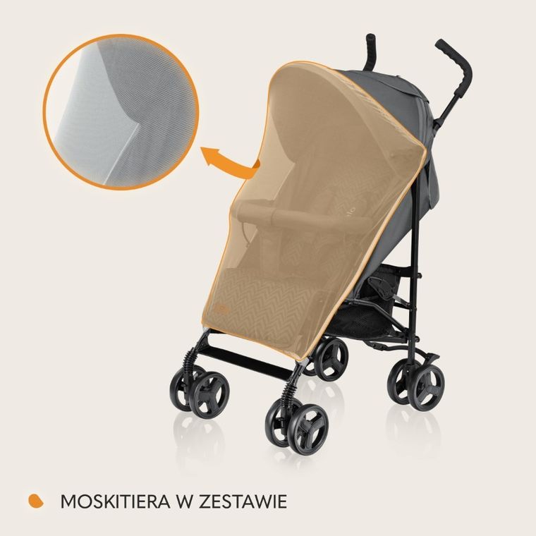 Lionelo, Elia, wózek spacerowy, Graphite