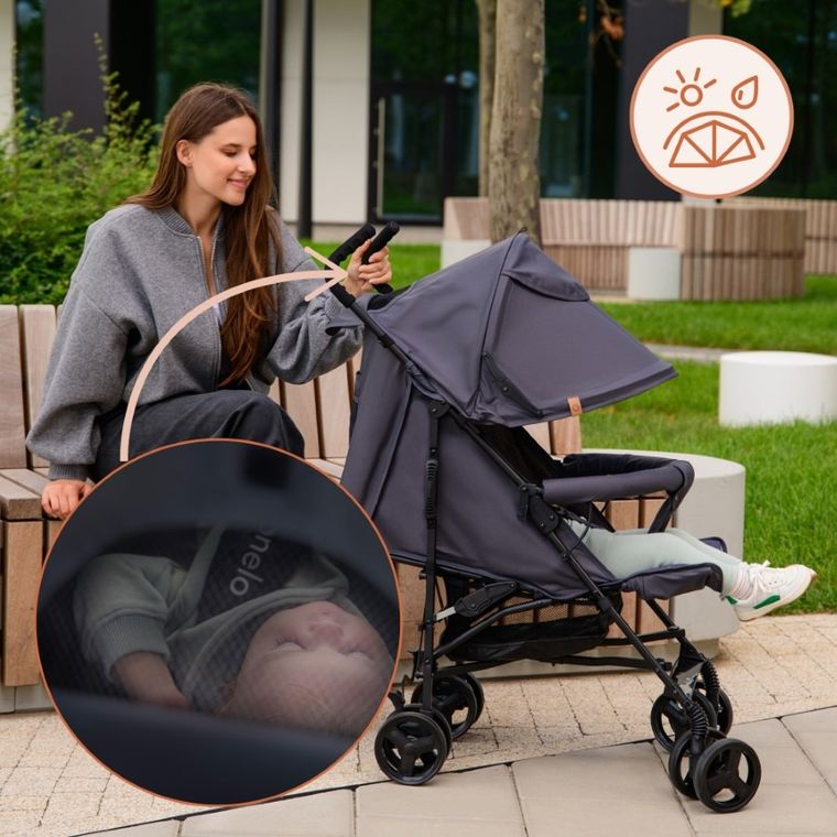 Lionelo, Elia, wózek spacerowy, Green Graphite