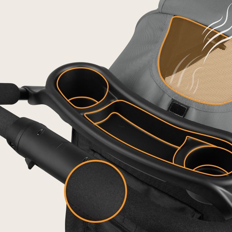 Lionelo, Emma Plus, wózek spacerowy, Grey Dove