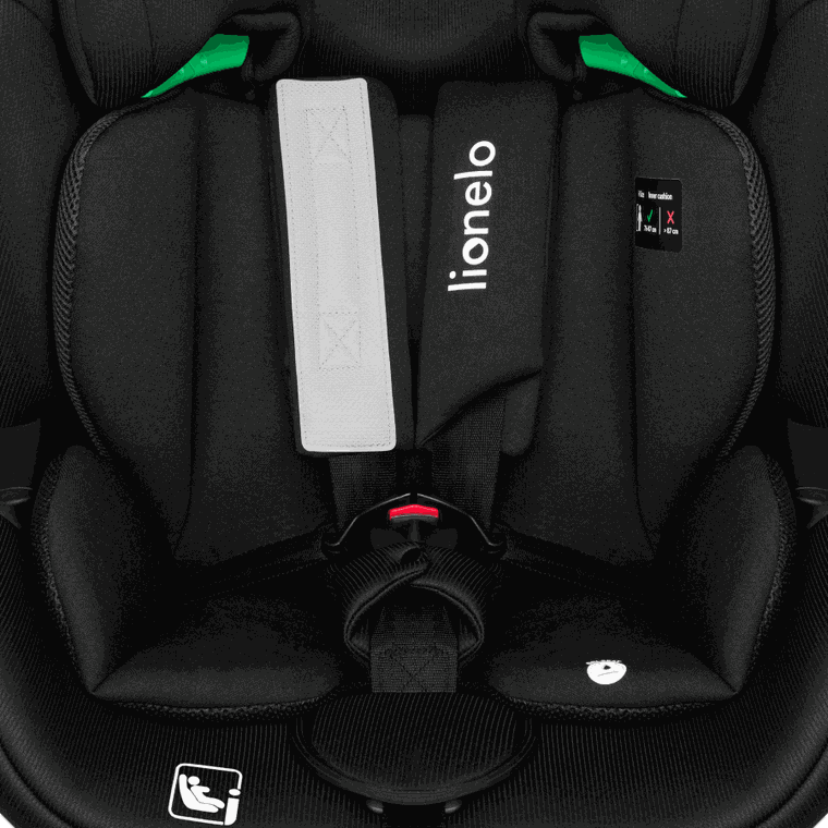 Lionelo, Lavender I-Size, fotelik samochodowy, Black Carbon, 76-150 cm