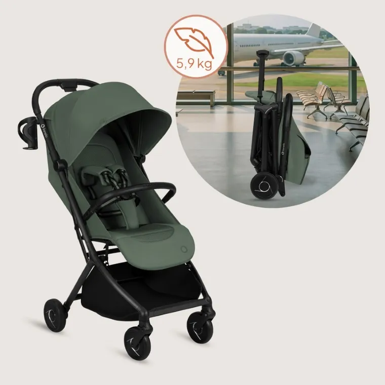 Lionelo, Sia, wózek spacerowy, emerald