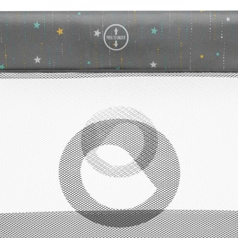 Lionelo, Stefi Plus, łóżeczko turystyczne, dwupoziomowe, składane, Grey Multicolor