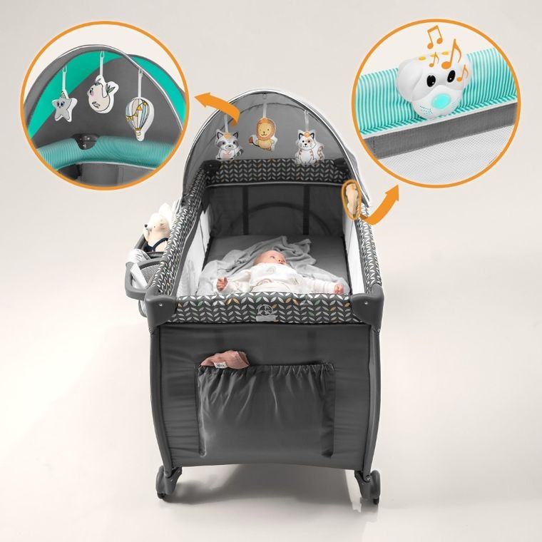 Lionelo, Sven Plus, łóżeczko turystyczne, Turquoise