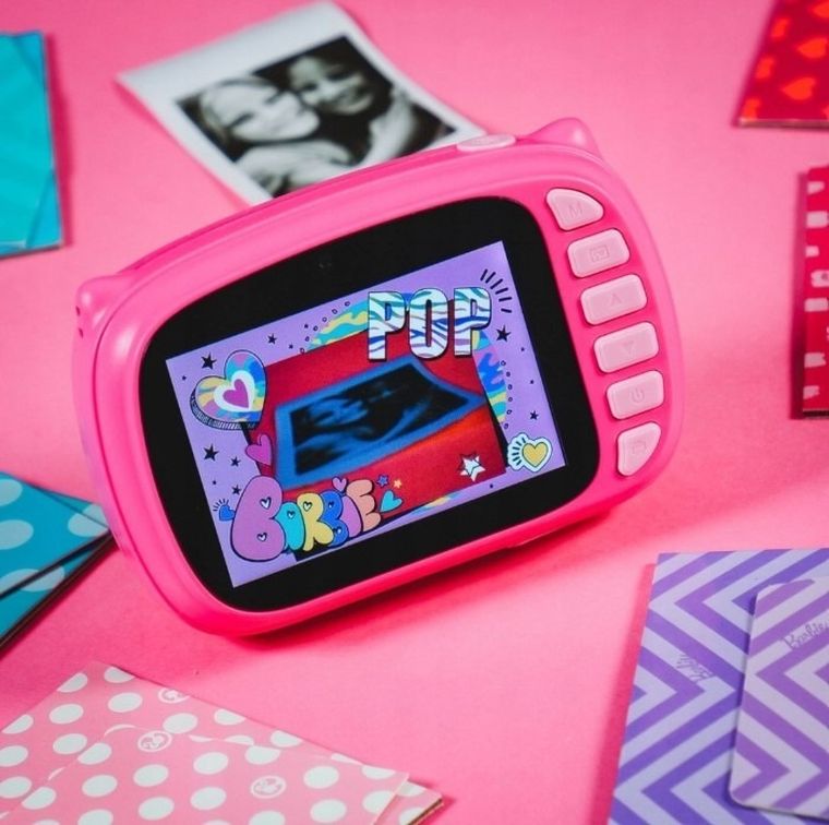 Lisciani, Barbie, Print Cam, aparat natychmiastowy, zestaw z ramkami i naklejkami