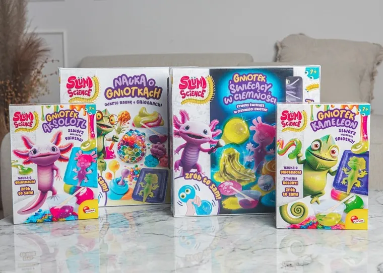 Lisciani, Slumi science, Gniotek w ciemności, zestaw do tworzenia gniotków