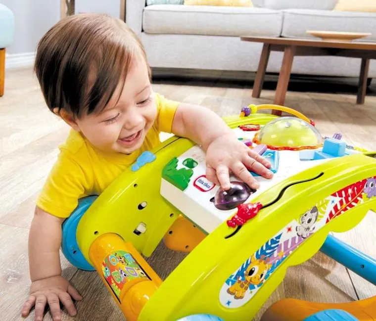 Little Tikes, chodzik i stół aktywności 3w1, zielony