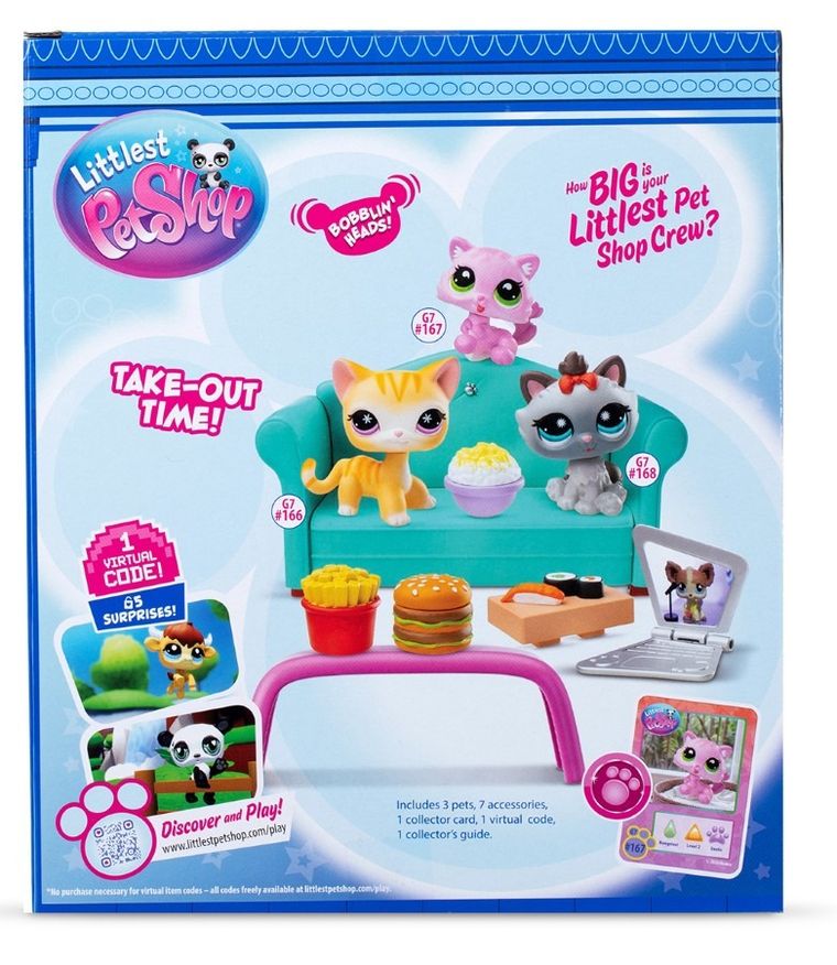 Littlest Pet Shop, Podwieczorek, zestaw 3 figurek