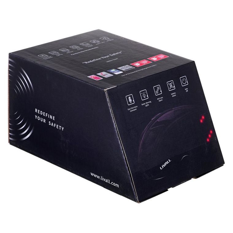 Livall, kask, Neo l, Bluetooth, biały