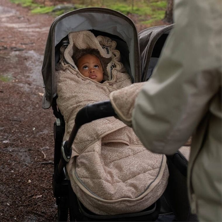 Lodger, Taslon, Birch, zimowy śpiworek do wózka, wodoodporny, jasnobeżowy