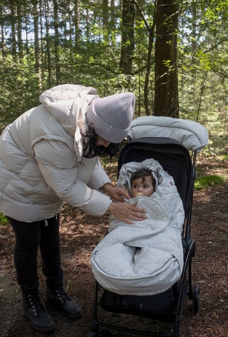 Lodger, Taslon, Drizzle, zimowy śpiworek do wózka, wodoodporny, szary