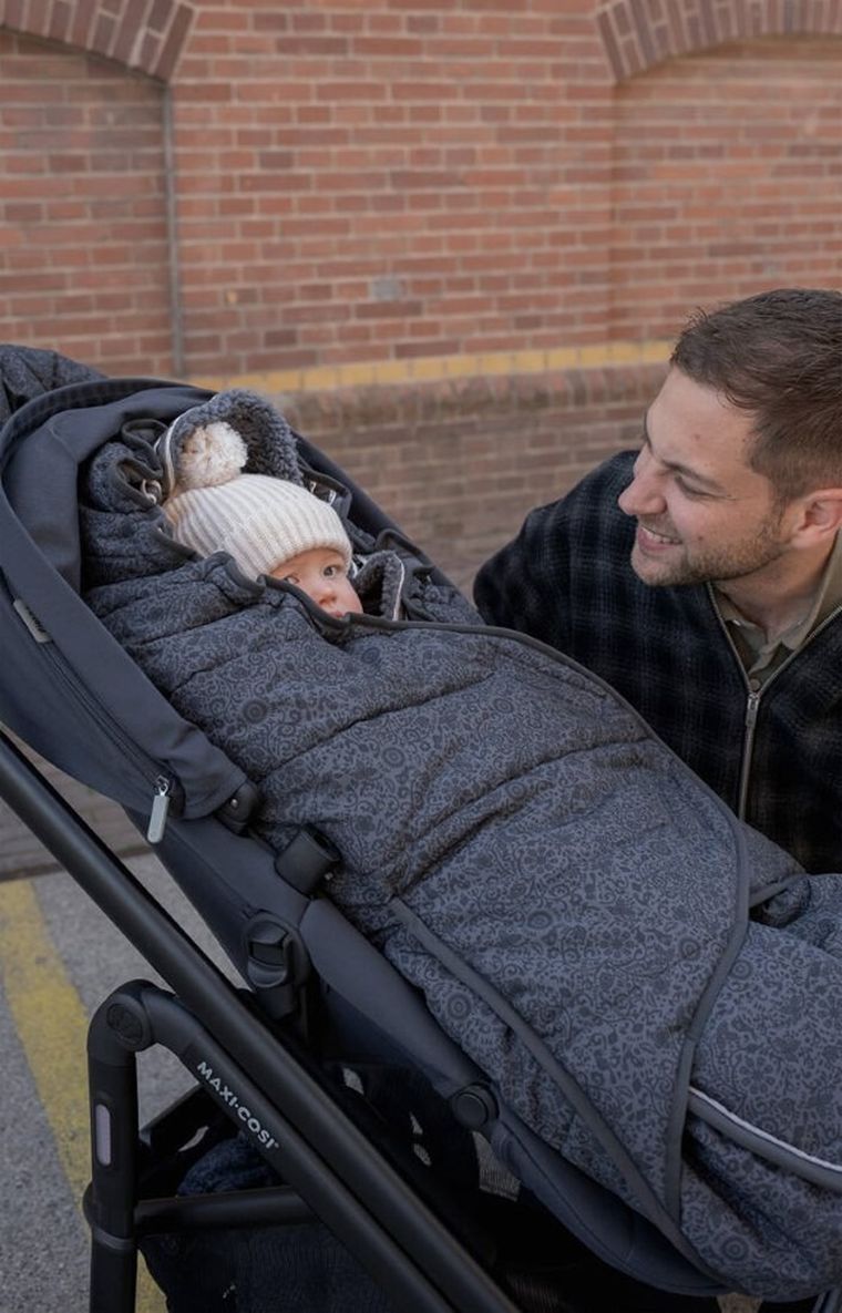 Lodger, Taslon, Pigeon, zimowy śpiworek do wózka, wodoodporny, grafitowy