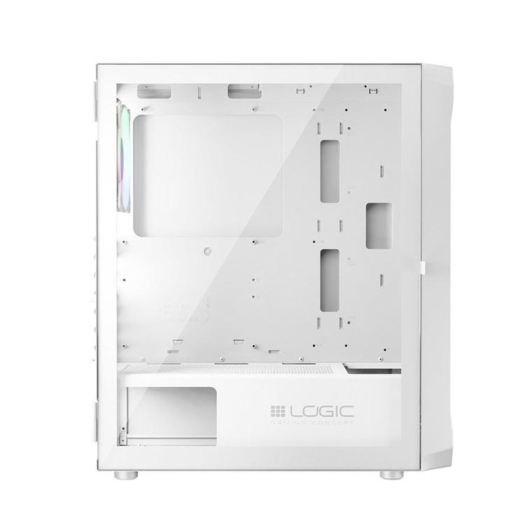 Logic Concept, obudowa komputerowa, Portos ARGB Midi USB 3.0, biała