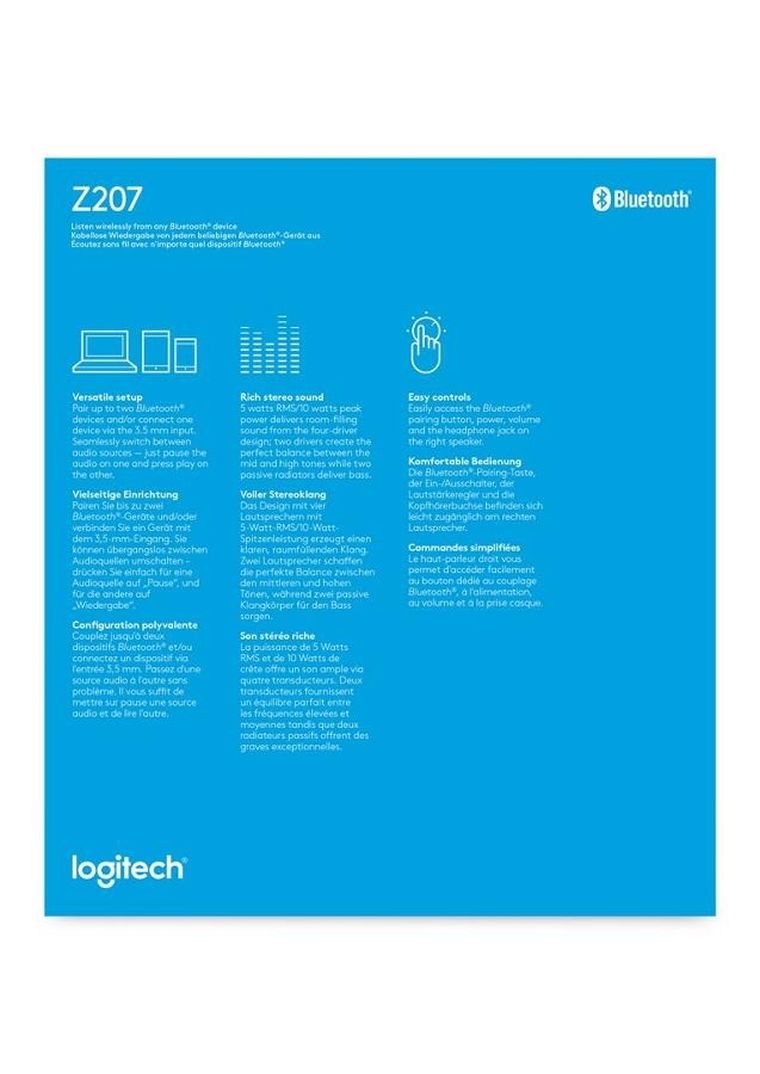 Logitech, głośniki Z207, white