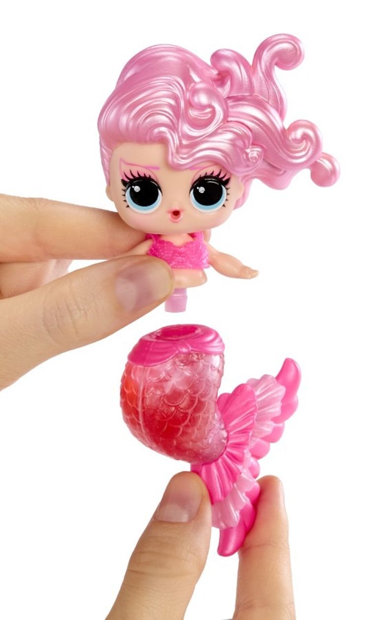 L.O.L. Surprise, Mermaids! Makeover Magic, kula niespodzianka z laleczką i błyszczykiem, 1 szt.