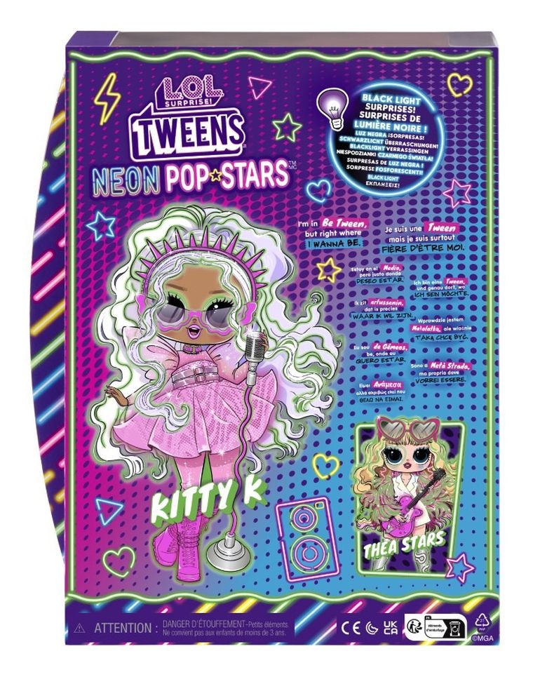 L.O.L. Surprise, Tweens Neon Pop Stars, Kitty K, lalka modowa