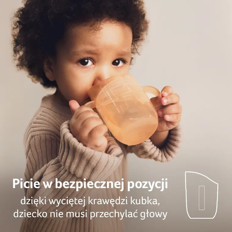 Lovi, Genius, kubek treningowy, nude, 150 ml