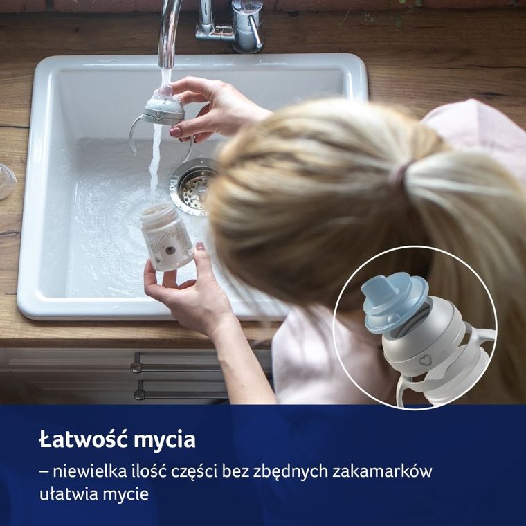 Lovi, pierwszy kubek z ustnikiem, Blue, 150 ml