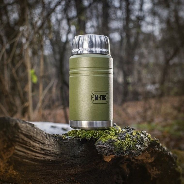 M-tac, Inox, termos obiadowy z łyżką ze stali, olive, 750 ml