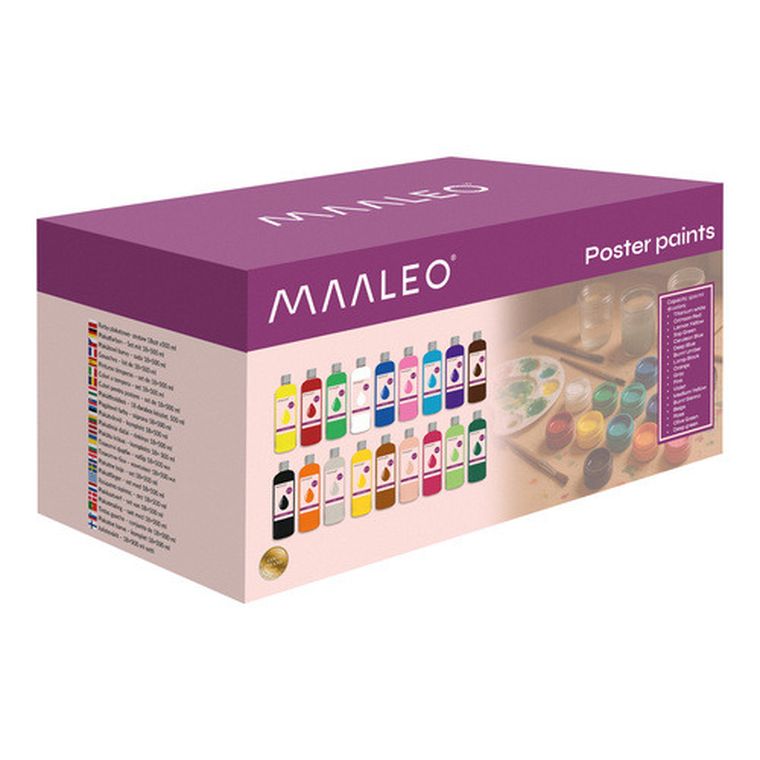 Maaleo, farby plakatowe, 18-500 ml