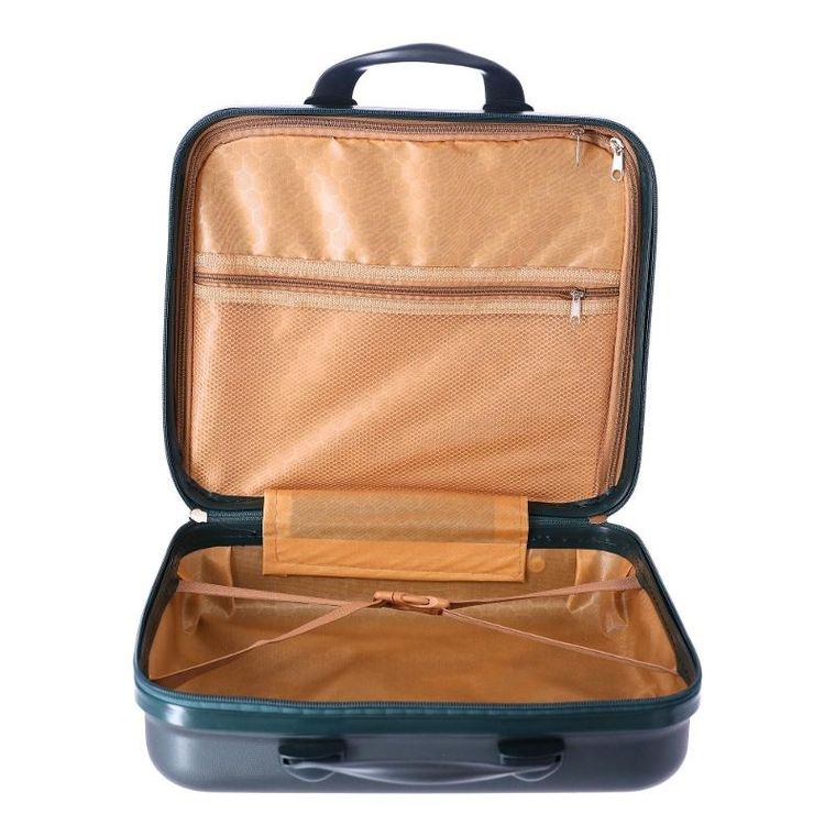 Mała walizka, kosmetyczka podróżna, ciemnozielona