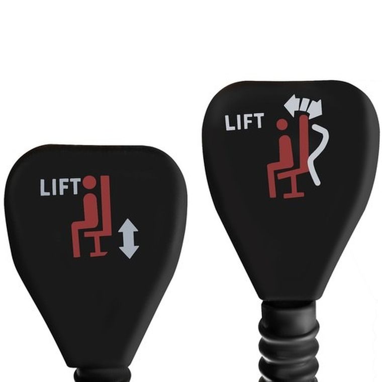 Malatec, fotel biurowy z podnóżkiem, beżowy