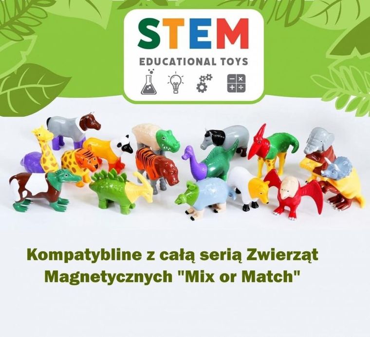 MalBlo, Magnetic, Dinozaury, zestaw figurek