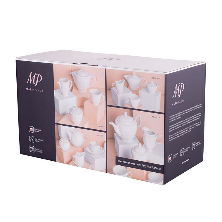 MariaPaula, klasyka biała, zestaw kawowy 6/21