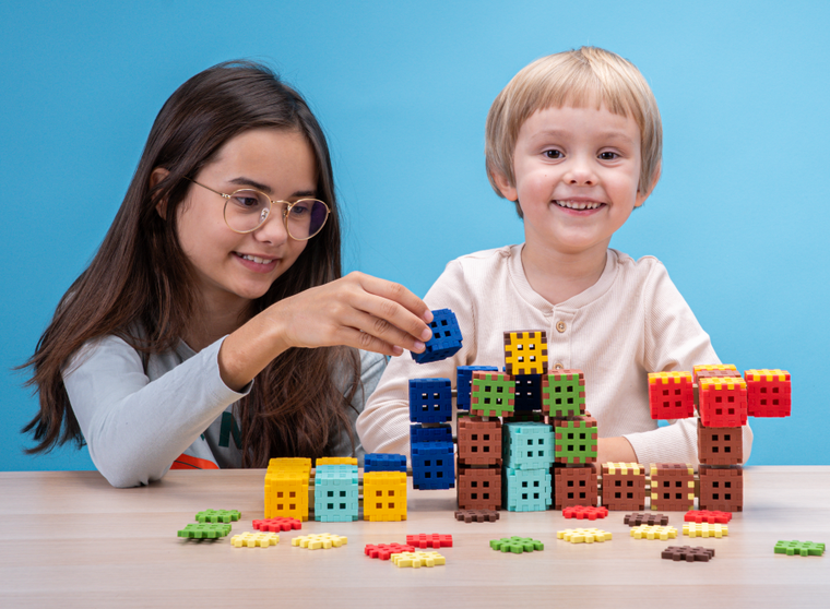 Marioinex, Mini Waffle, Green Blocks, klocki konstrukcyjne, 502 elementy