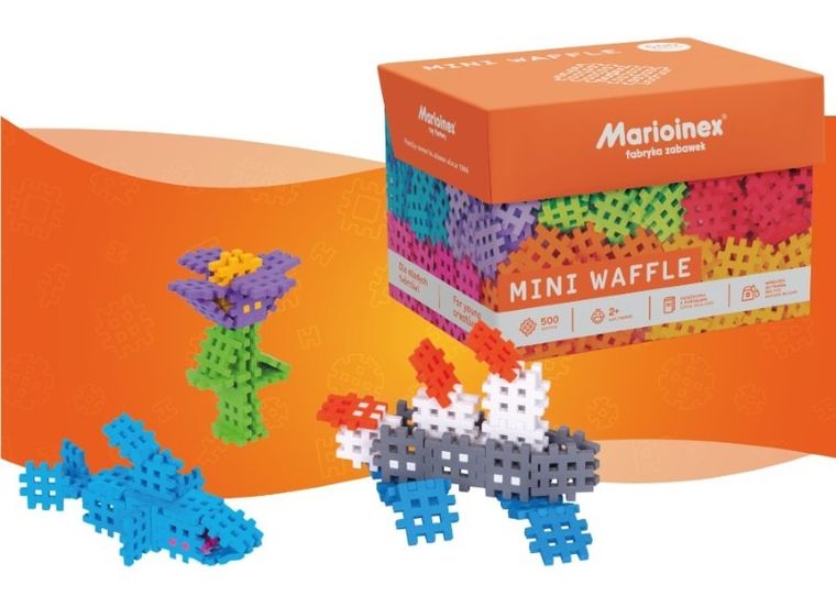 Marioinex, Mini Waffle, klocki konstrukcyjne, 500 elementów
